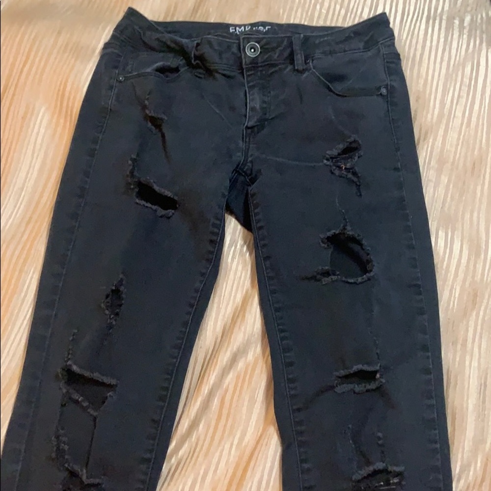 Black skinny jeans